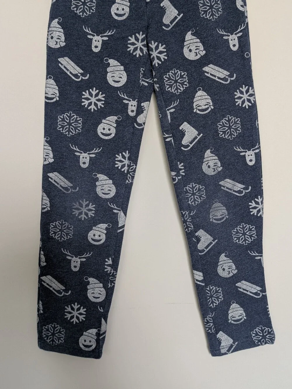 3/$15 - Gap Navy Blue Snowman Winter Icons Leggings Size XS 4-5
